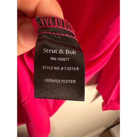 Strut & Bolt Womens Size S Pink Blouse Career Office Lightweight - Picture 9 of 10